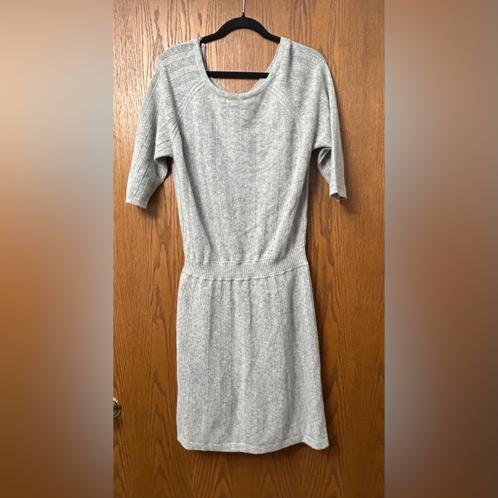 NWT Quinn Sherman Knit Dress w/ slip,  100% Cashmere Size Medium